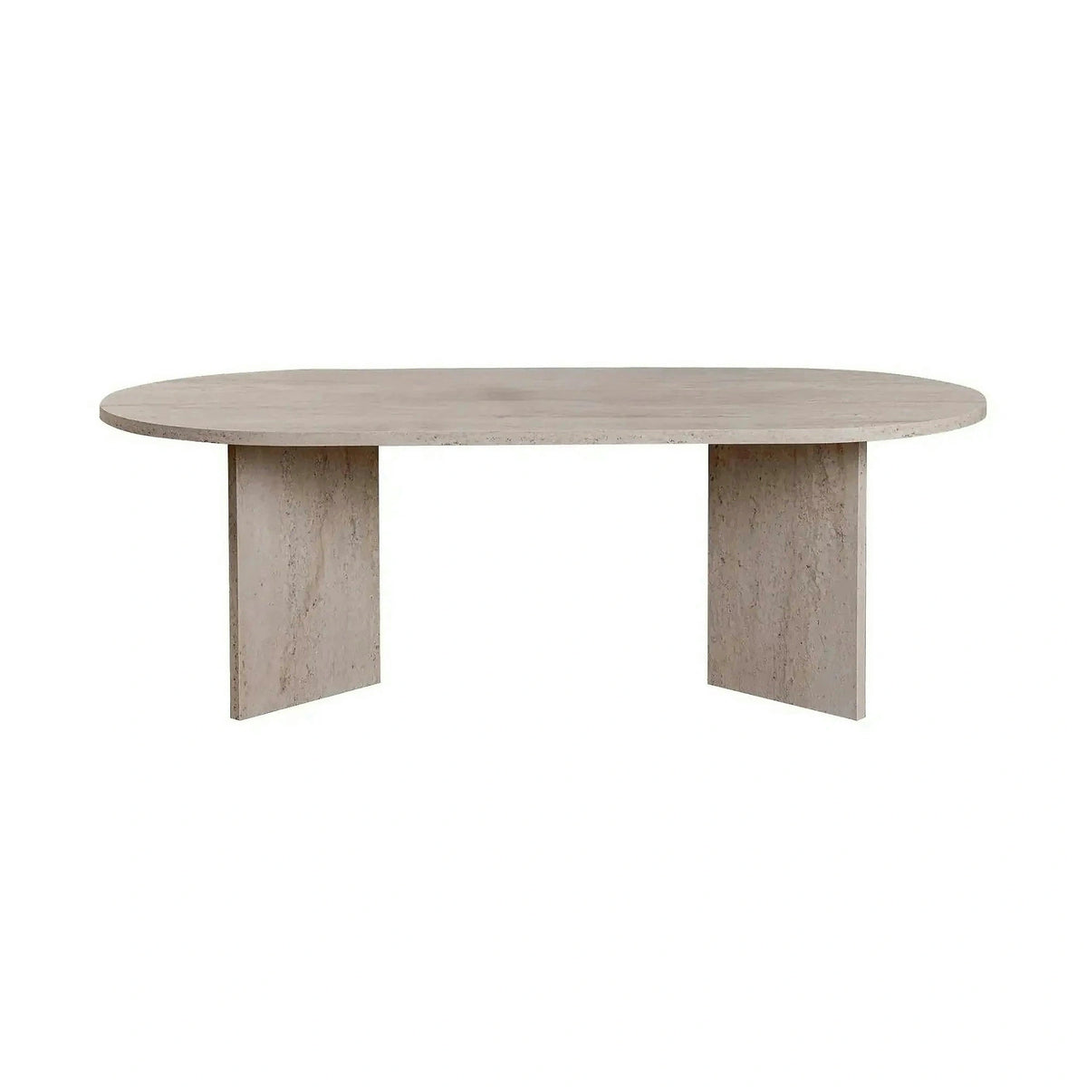 Masuta cafea SABLE, travertin, PAL, 119x60x40 cm
