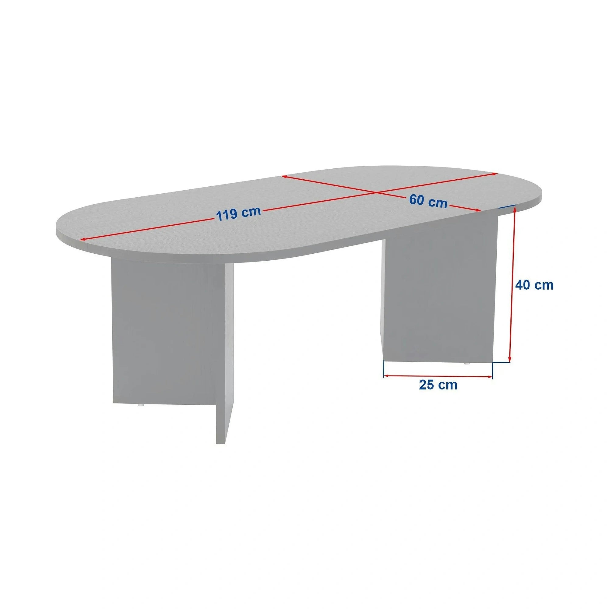 Masuta cafea SABLE, travertin, PAL, 119x60x40 cm