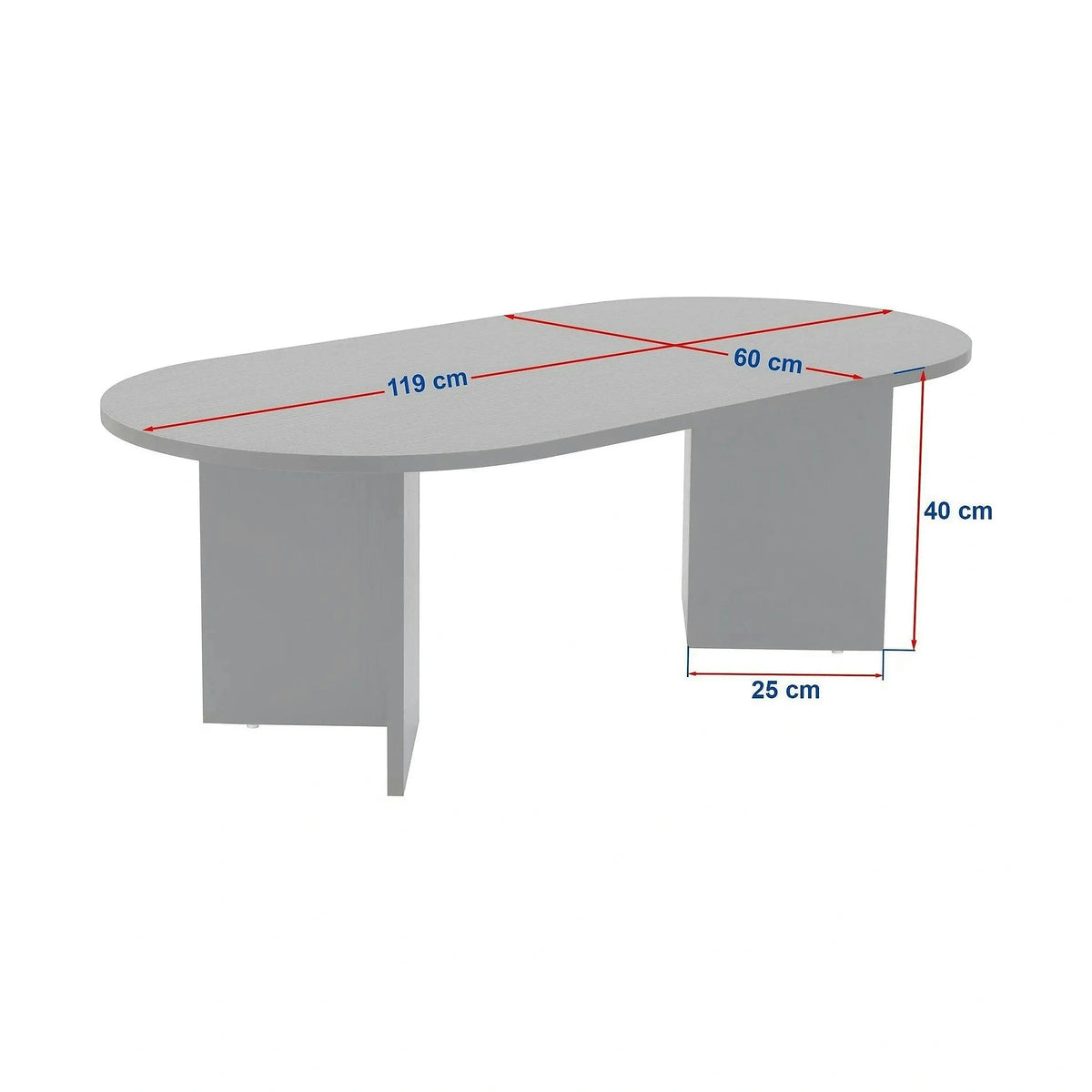 Masuta cafea SABLE, travertin, PAL, 119x60x40 cm