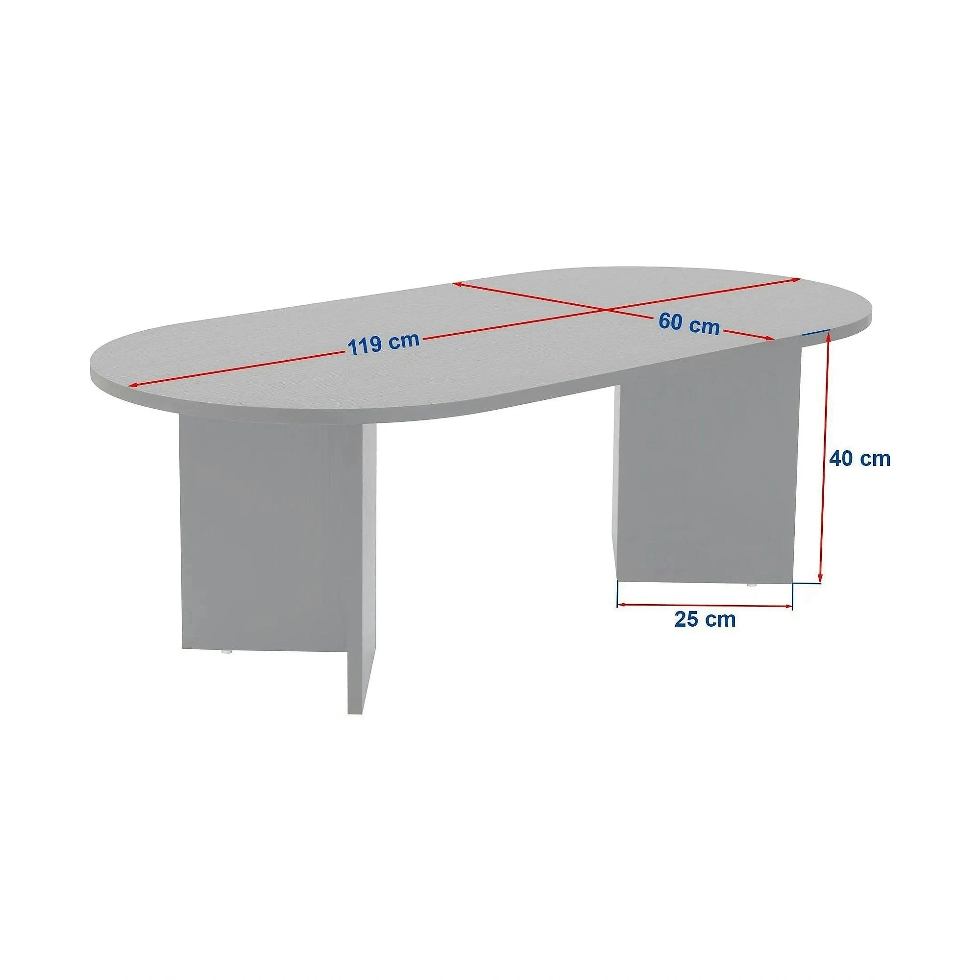 Masuta cafea SABLE, travertin, PAL, 119x60x40 cm