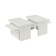 Masuta cafea SANCTUARY, alb, PAL, 110x45x30 cm