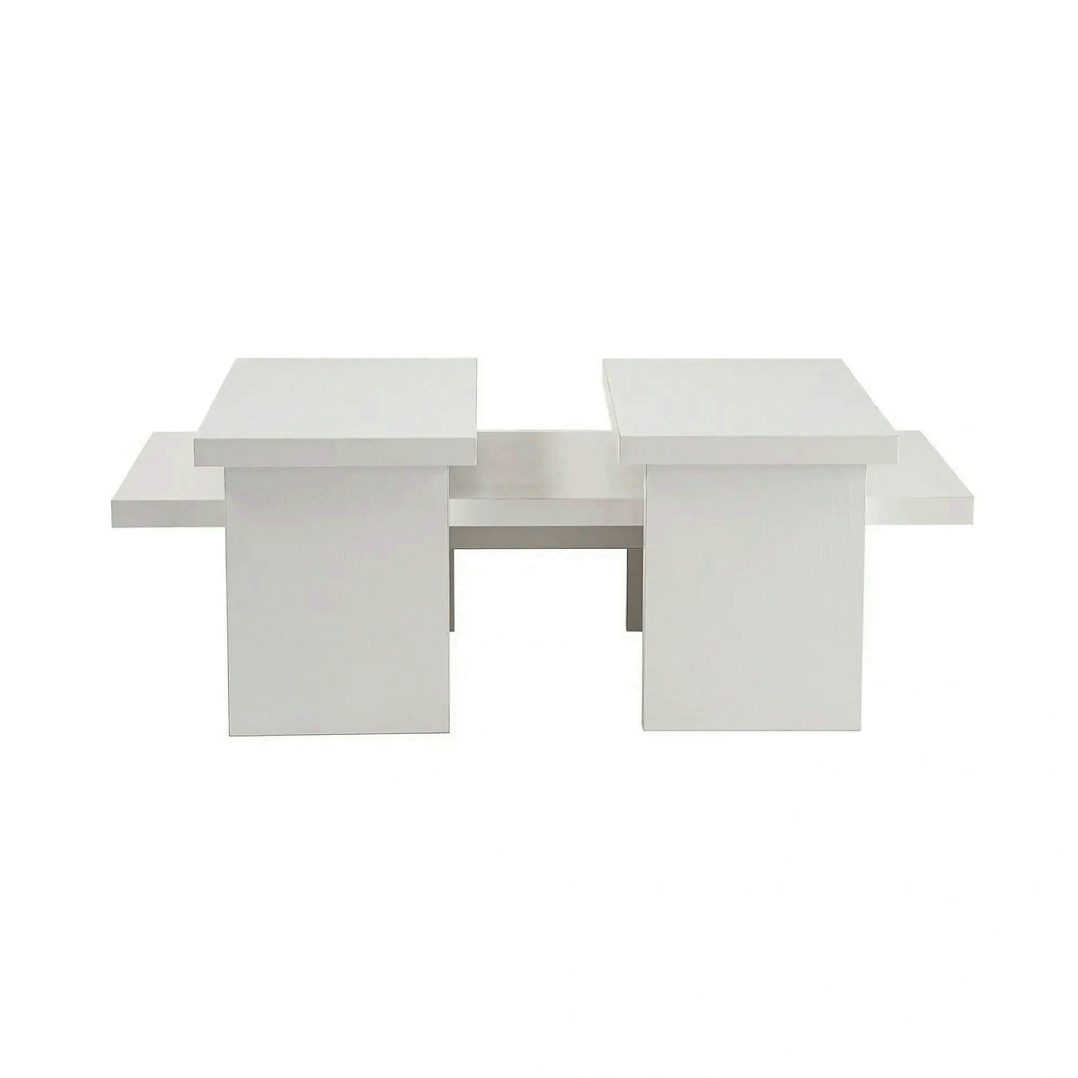 Masuta cafea SANCTUARY, alb, PAL, 110x45x30 cm