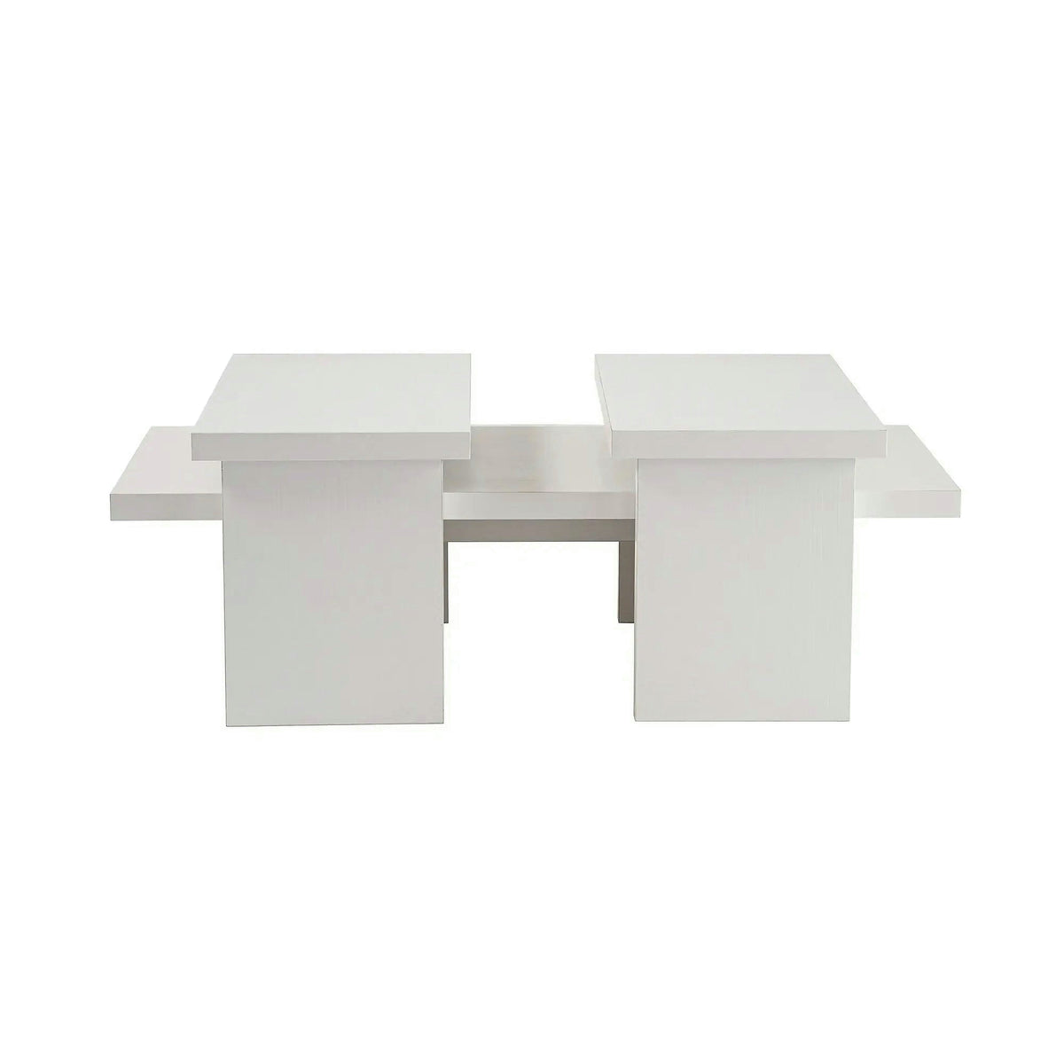 Masuta cafea SANCTUARY, alb, PAL, 110x45x30 cm
