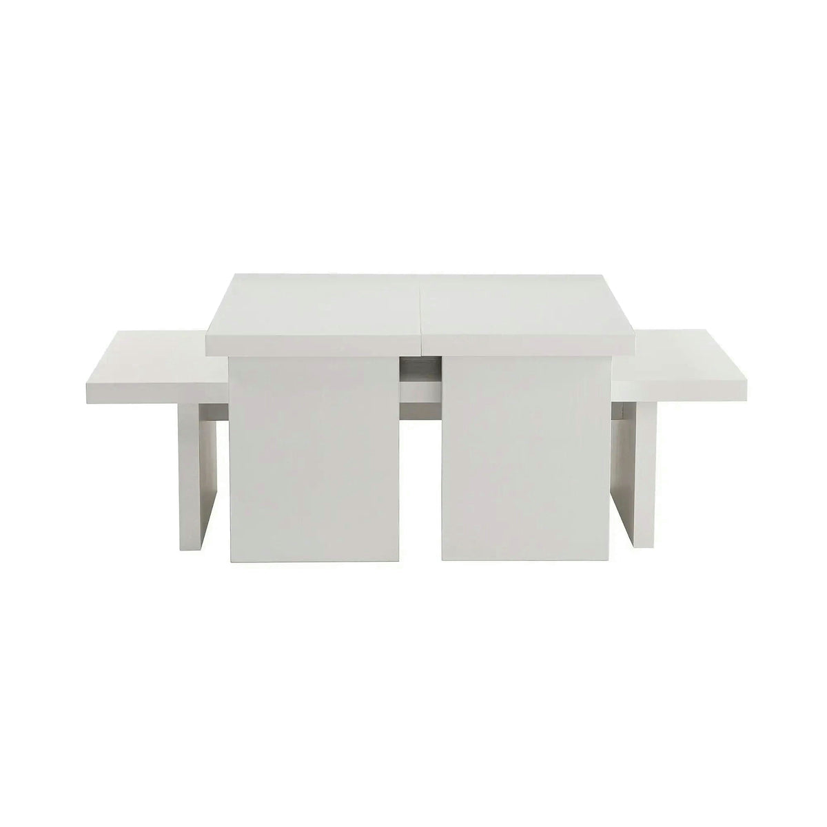 Masuta cafea SANCTUARY, alb, PAL, 110x45x30 cm