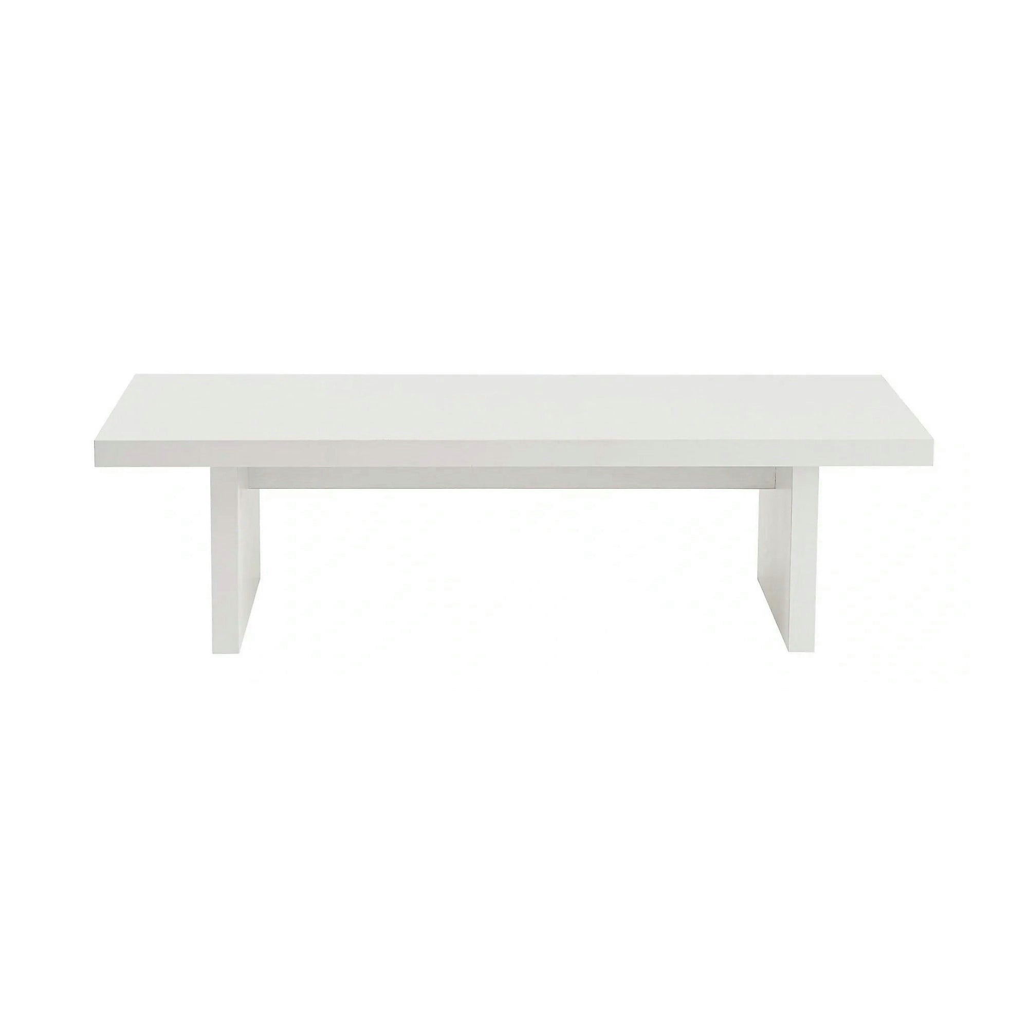 Masuta cafea SANCTUARY, alb, PAL, 110x45x30 cm