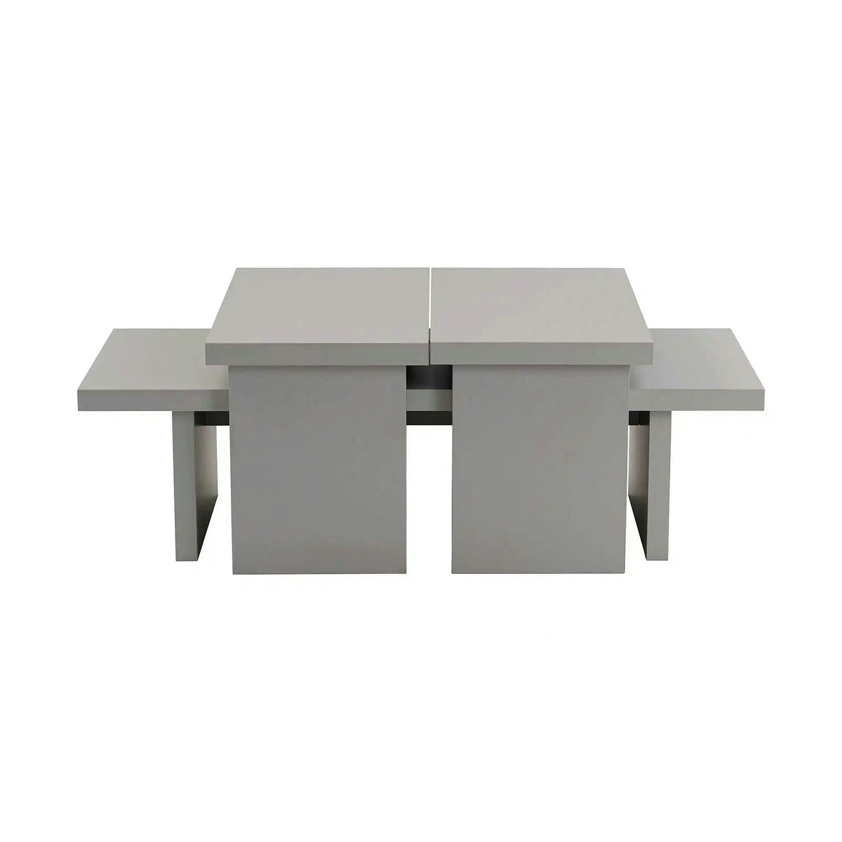 Masuta cafea SANCTUARY, gri, PAL, 110x45x30 cm