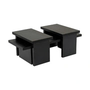 Masuta cafea SANCTUARY, negru, PAL, 110x45x30 cm