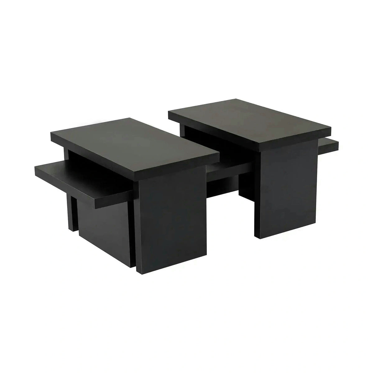 Masuta cafea SANCTUARY, negru, PAL, 110x45x30 cm