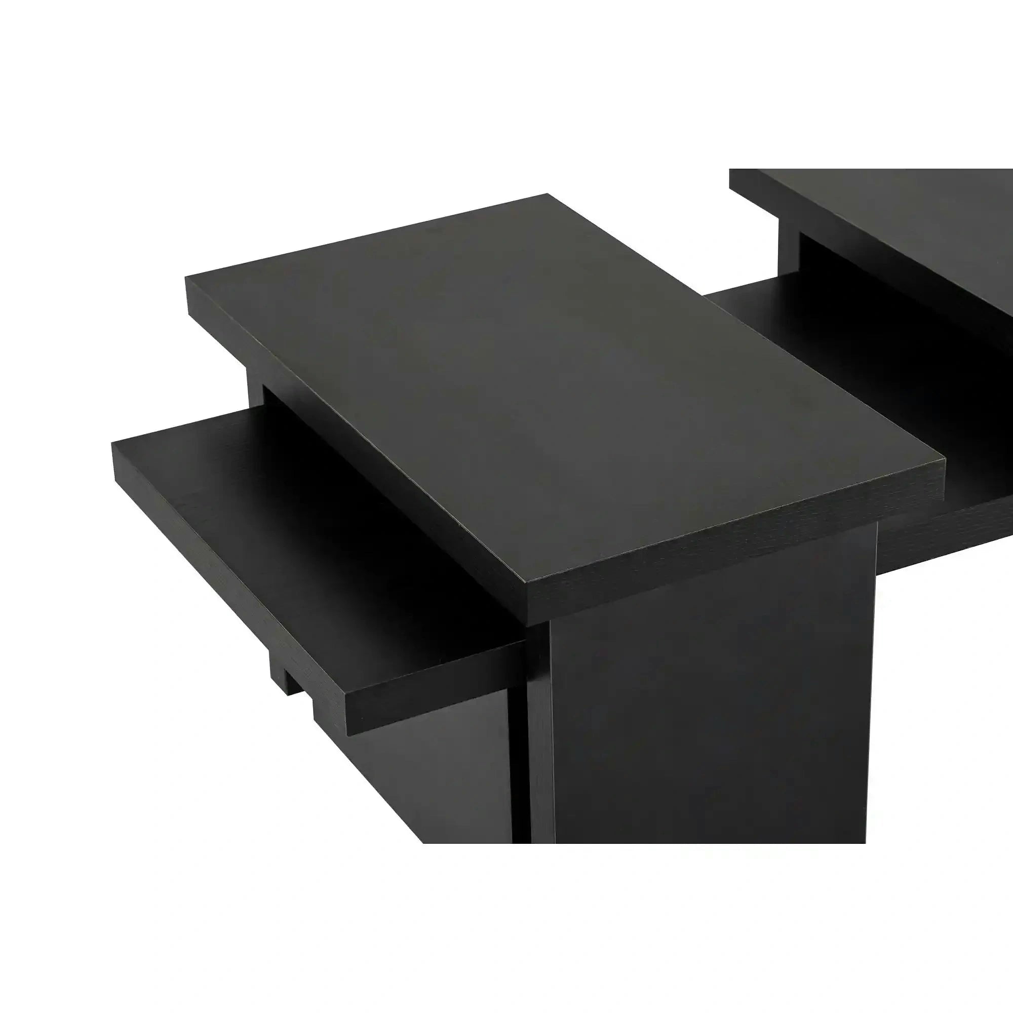 Masuta cafea SANCTUARY, negru, PAL, 110x45x30 cm