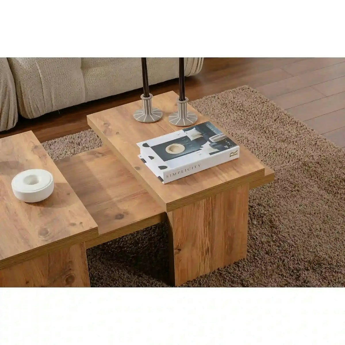Masuta cafea SANCTUARY, pin, PAL, 110x45x30 cm