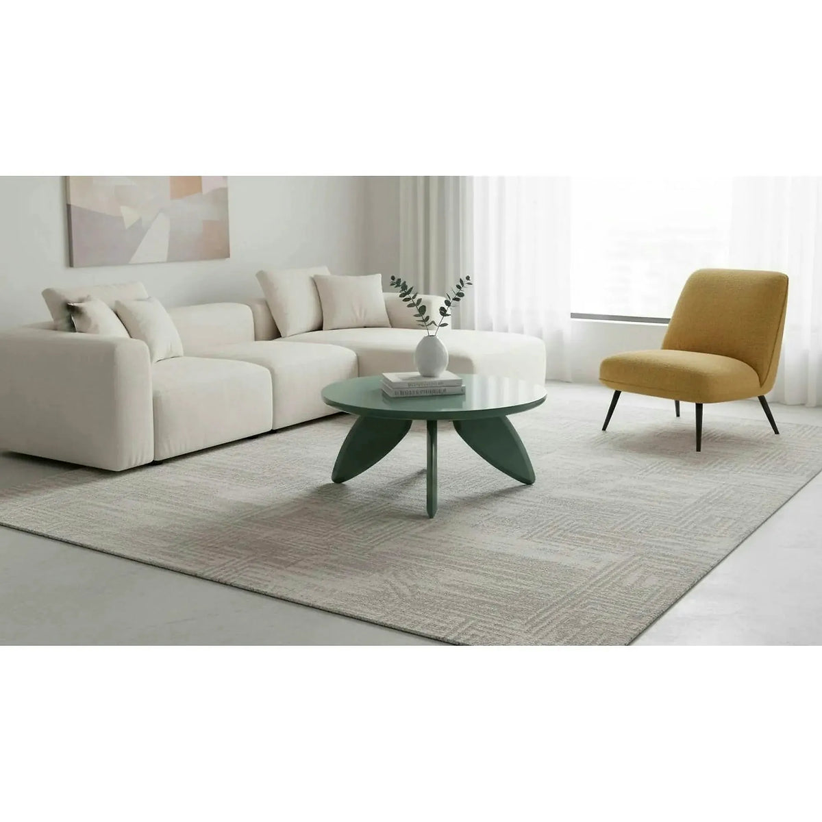Masuta cafea SORAYA 2, albastru deschis, 80x36 cm