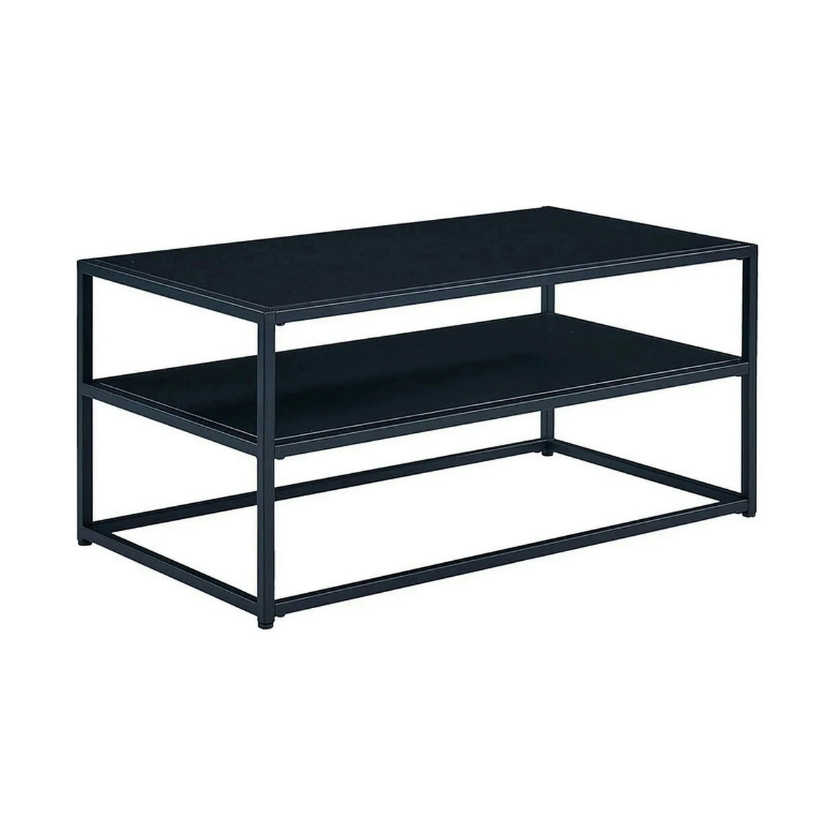 Masuta cafea Symphony A, negru, PAL laminat/metal, 90x50x42 cm