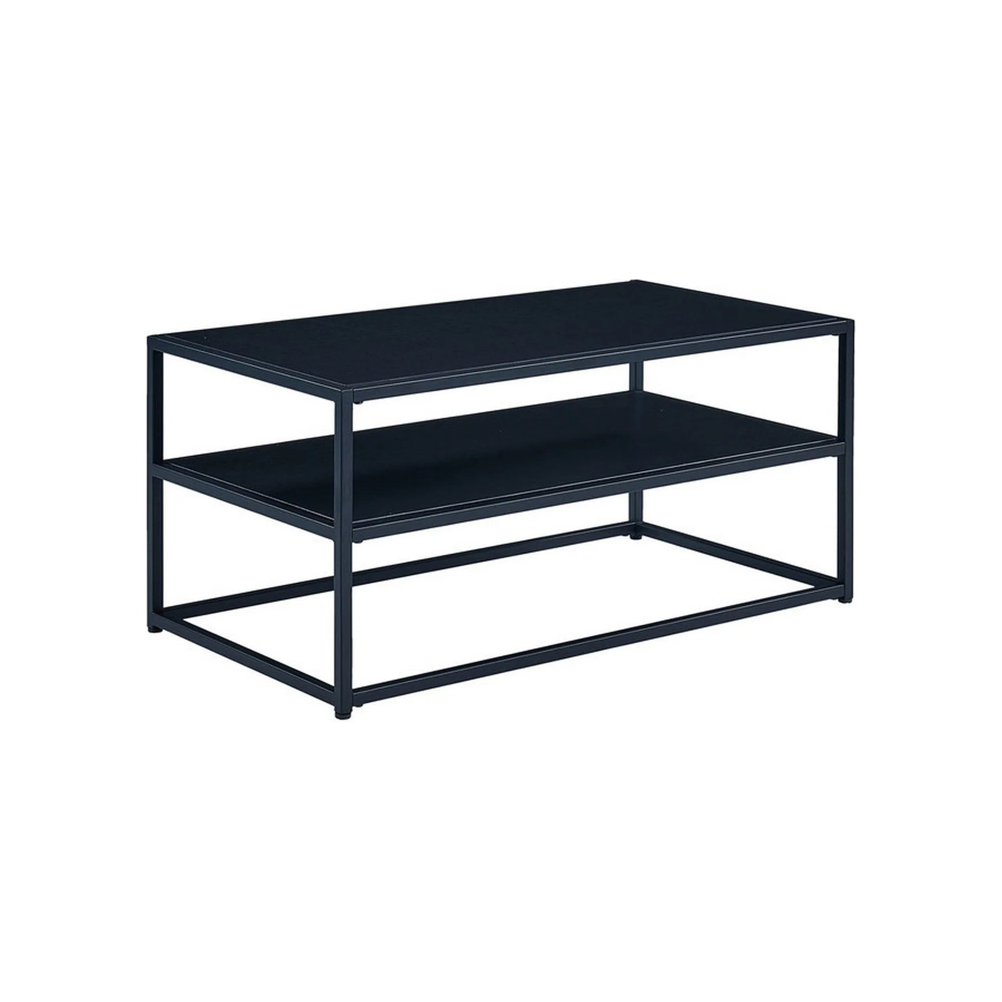 Masuta cafea Symphony A, negru, PAL laminat/metal, 90x50x42 cm