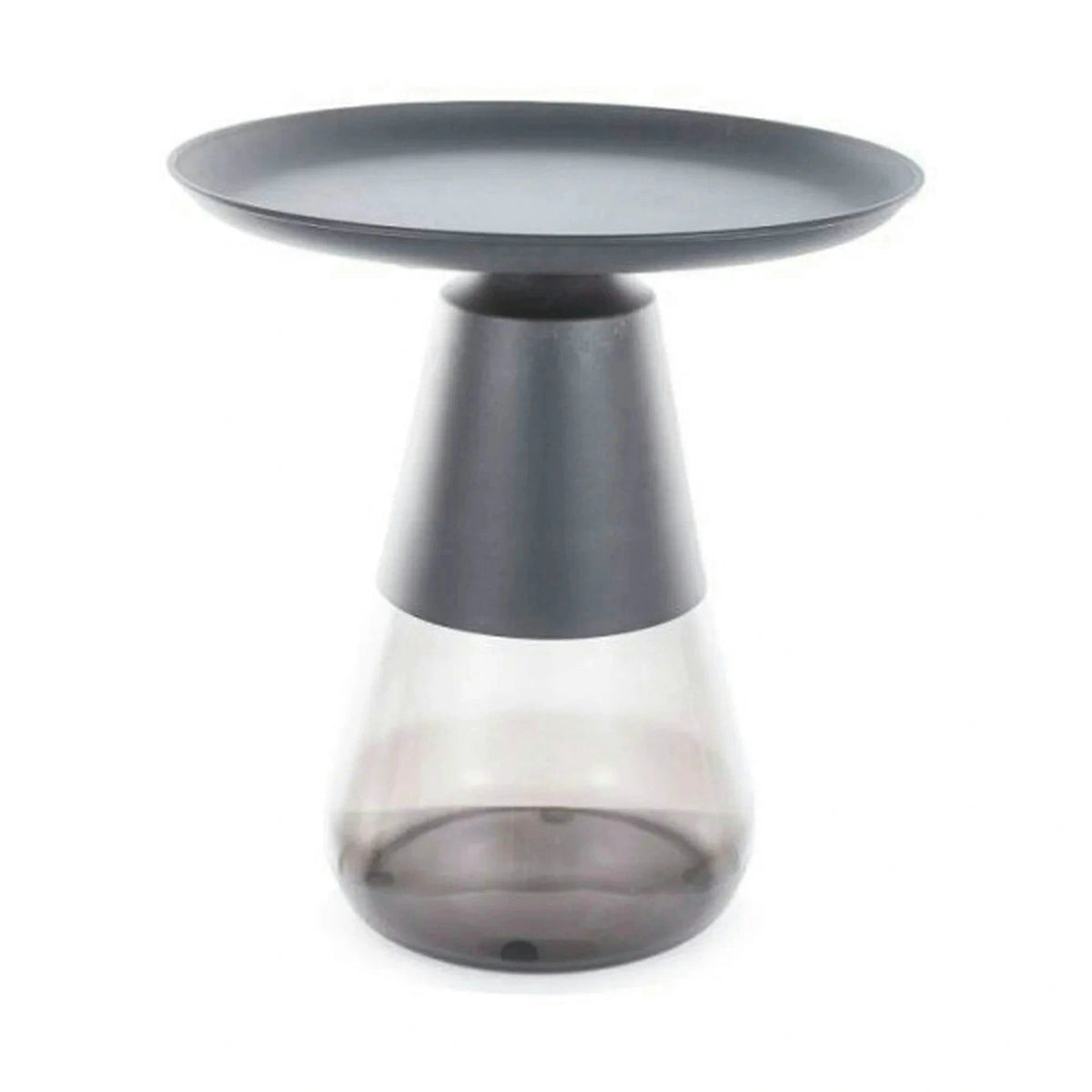 Masuta cafea TIFFANY A BLACK, negru, metal/sticla, 50x52 cm