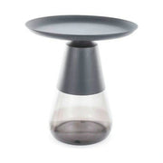 Masuta cafea TIFFANY A BLACK, negru, metal/sticla, 50x52 cm