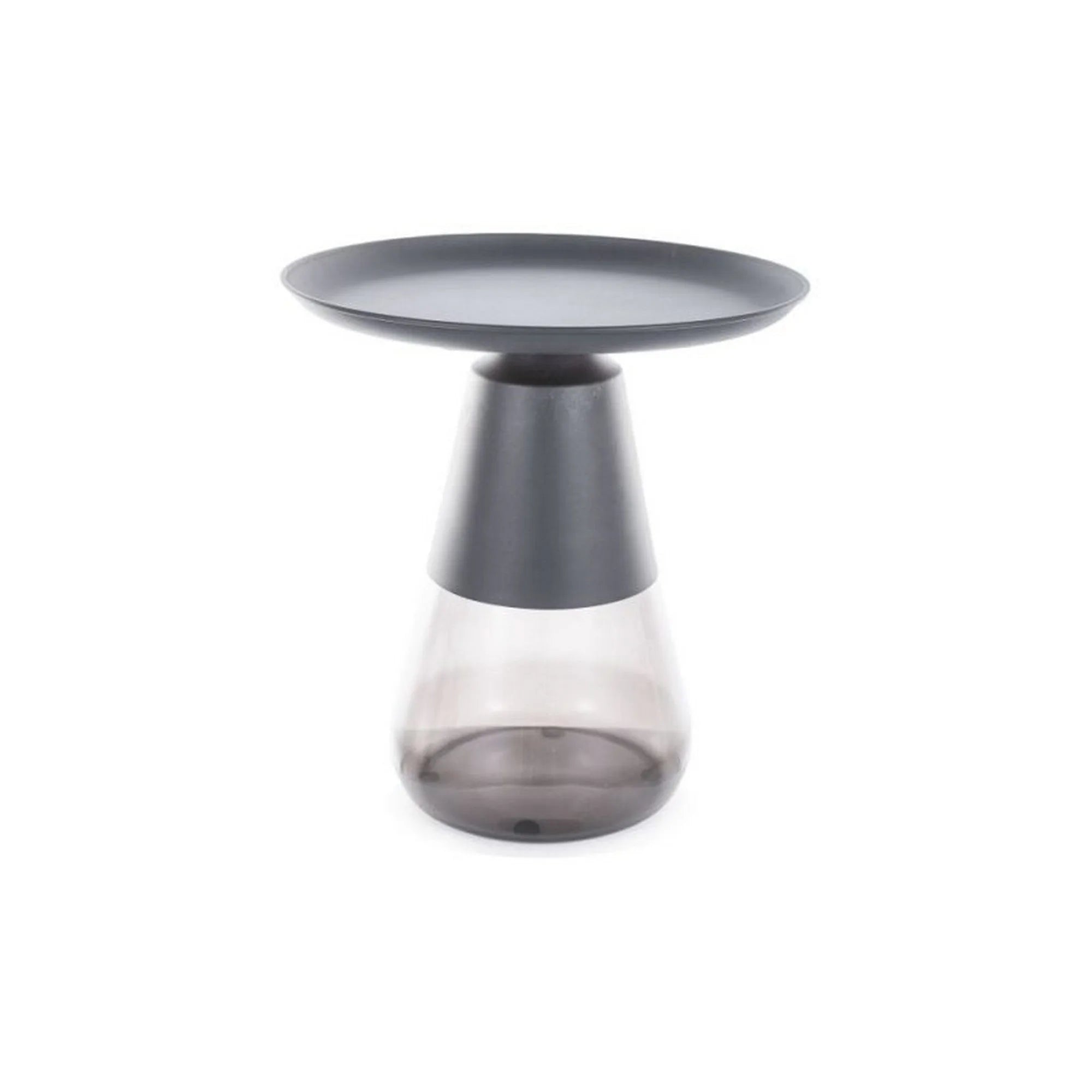 Masuta cafea TIFFANY A BLACK, negru, metal/sticla, 50x52 cm