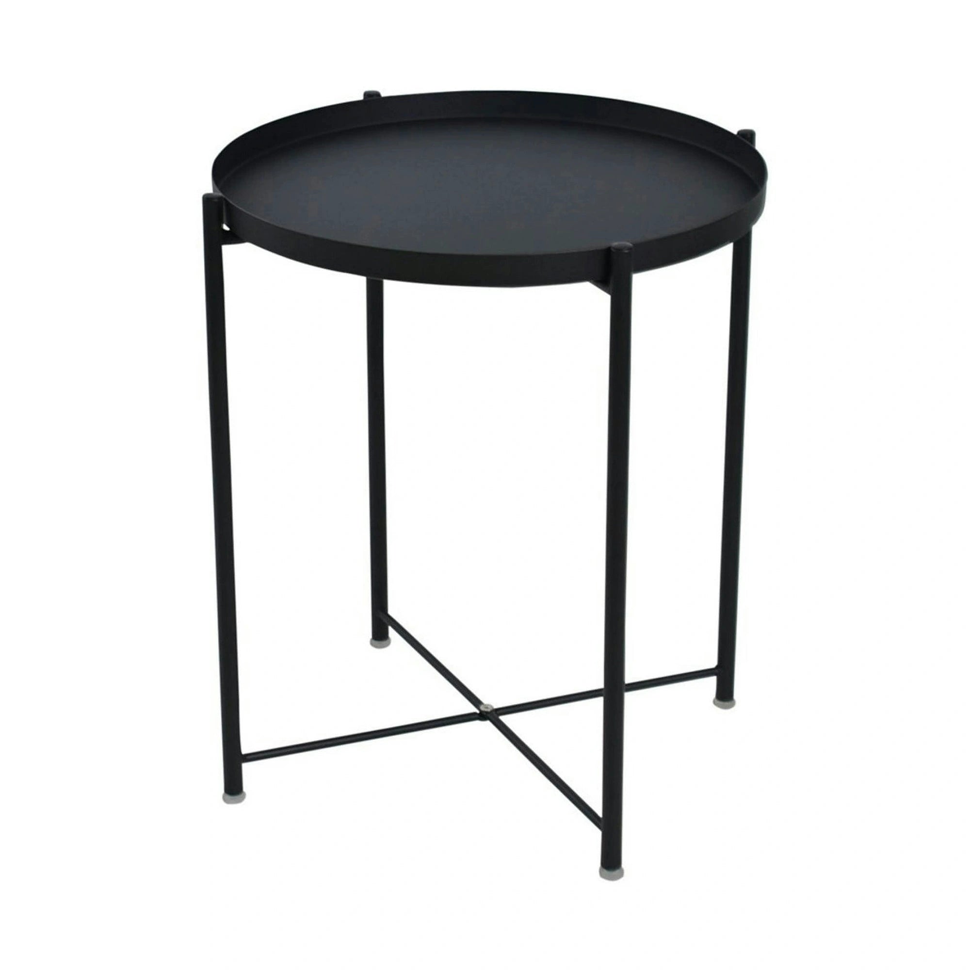 Masuta cafea TIM, negru, metal, 48x48x53 cm