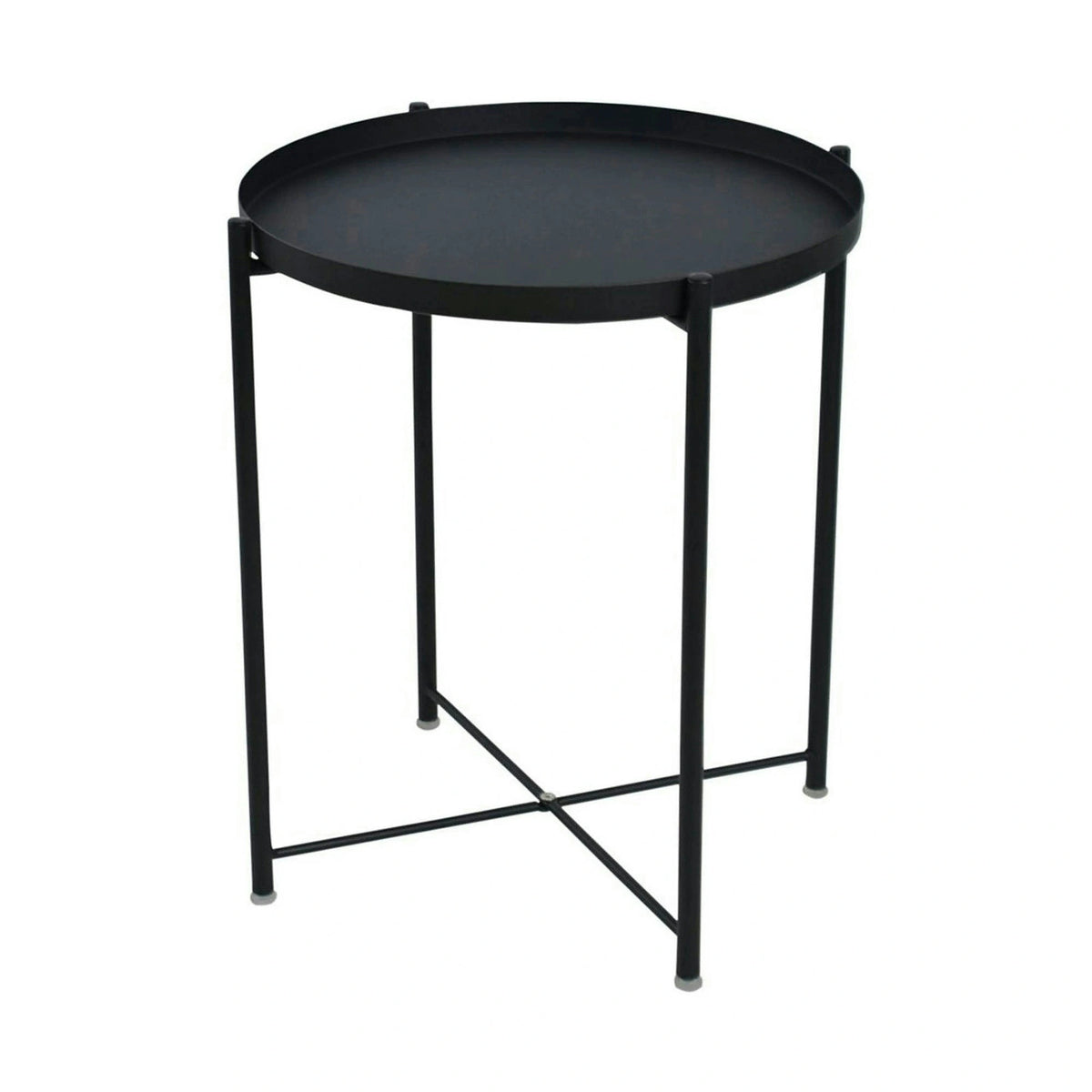 Masuta cafea TIM, negru, metal, 48x48x53 cm
