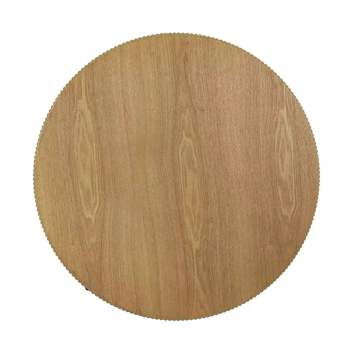 Măsuță cafea TUCA, stejar/negru mat, furnir/metal/MDF, 80x80x40 cm