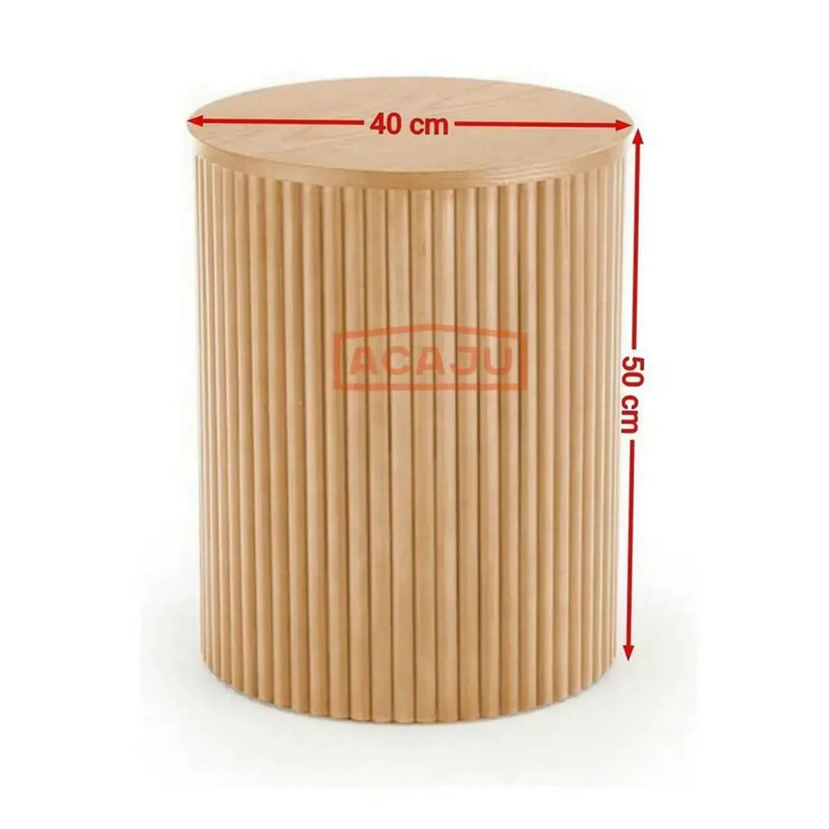 Masuta cafea WOODY S, stejar natural, 40x40x50 cm