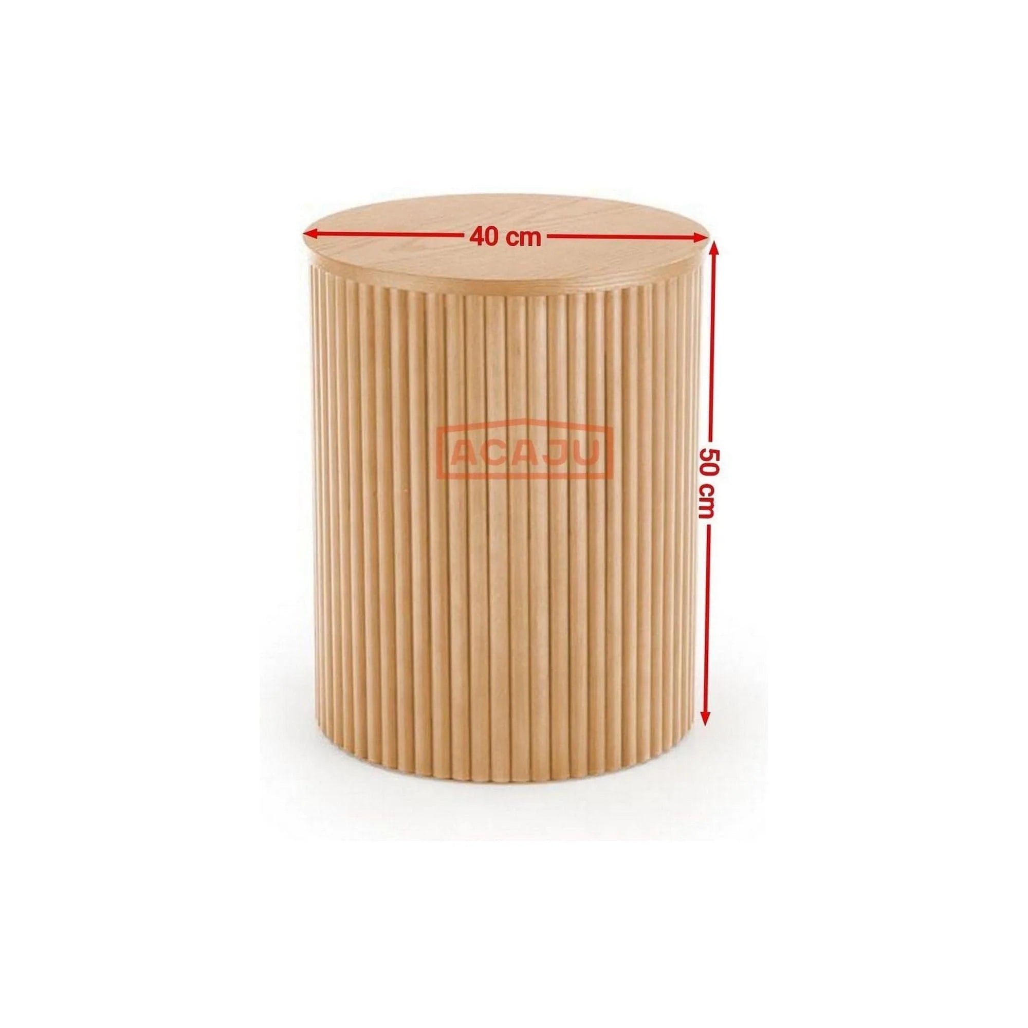 Masuta cafea WOODY S, stejar natural, 40x40x50 cm