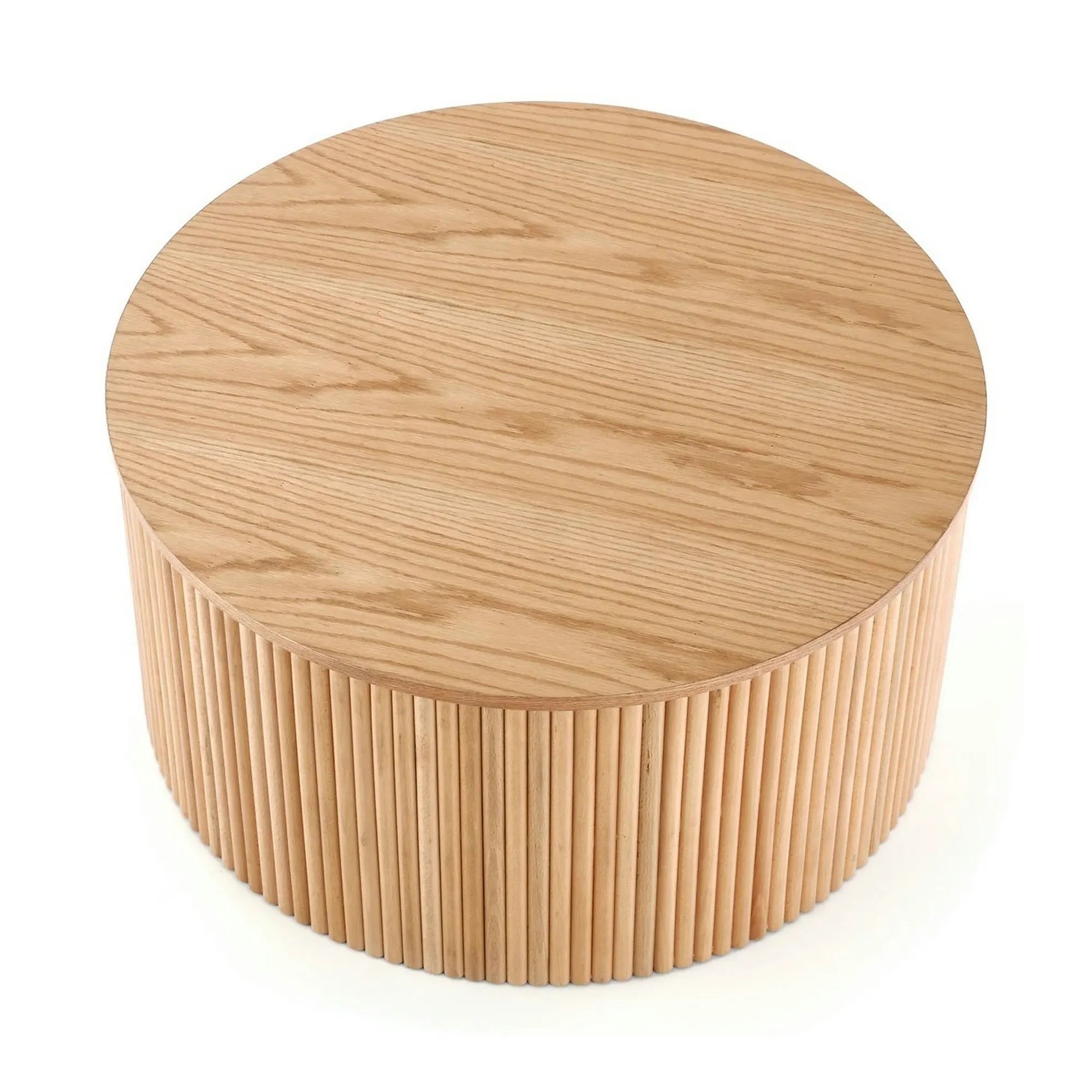 Masuta cafea WOODY, stejar natural, 80x80x41 cm