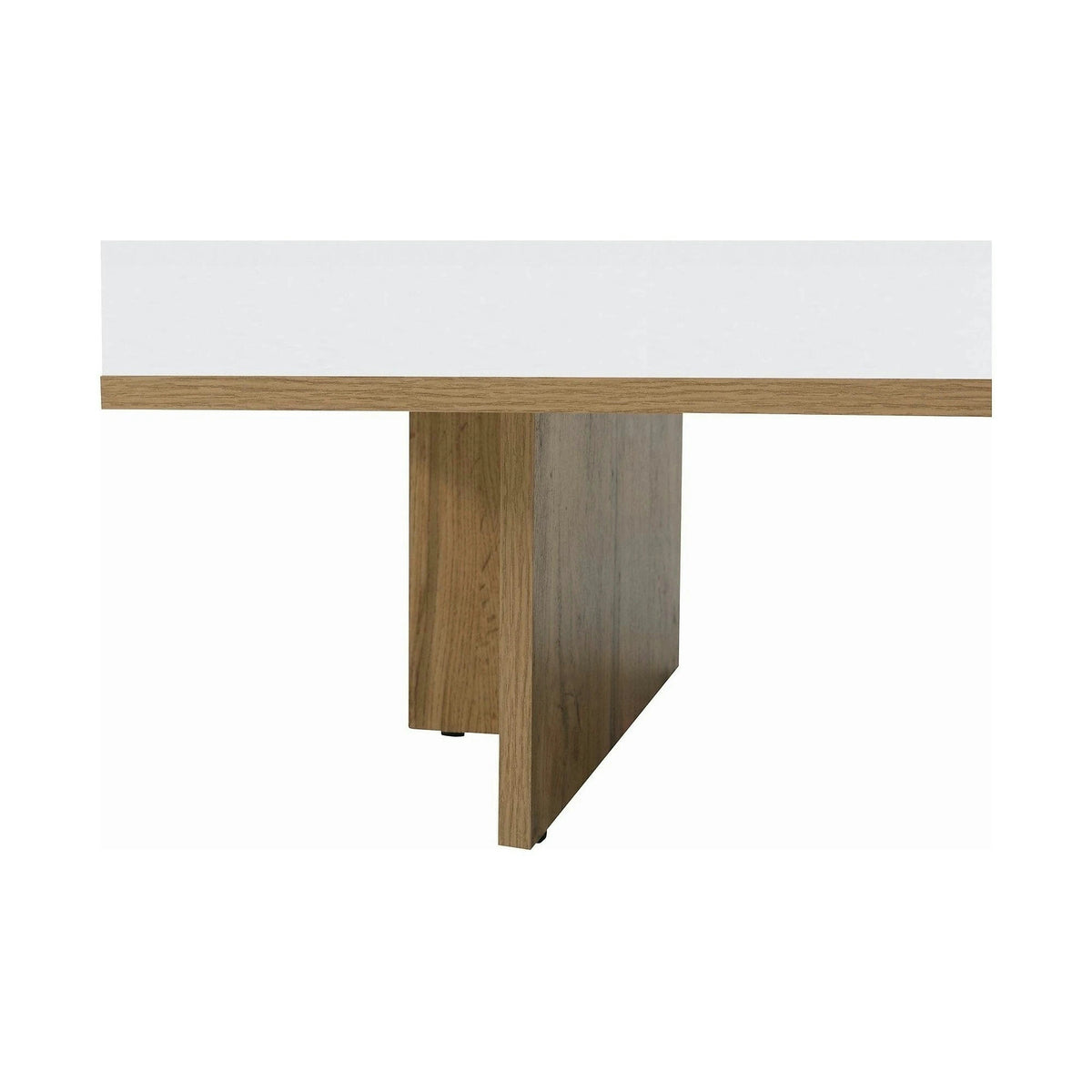 Masuta cafea Zele, stejar wotan/alb, PAL, 120X60X46 cm