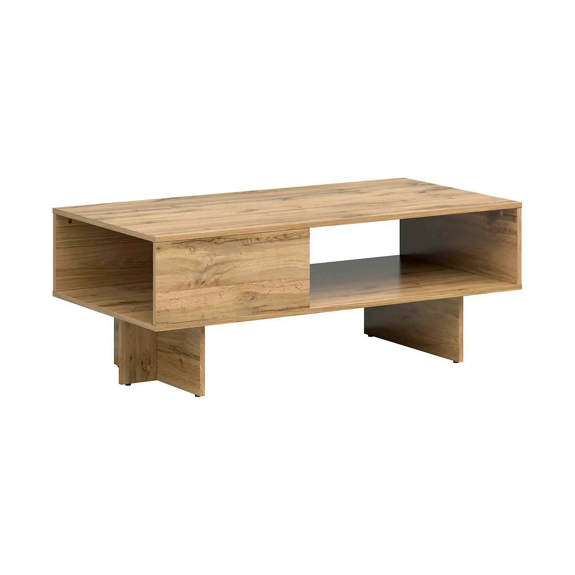 Masuta cafea ZELE, stejar wotan, PAL laminat, 120x60x46 cm