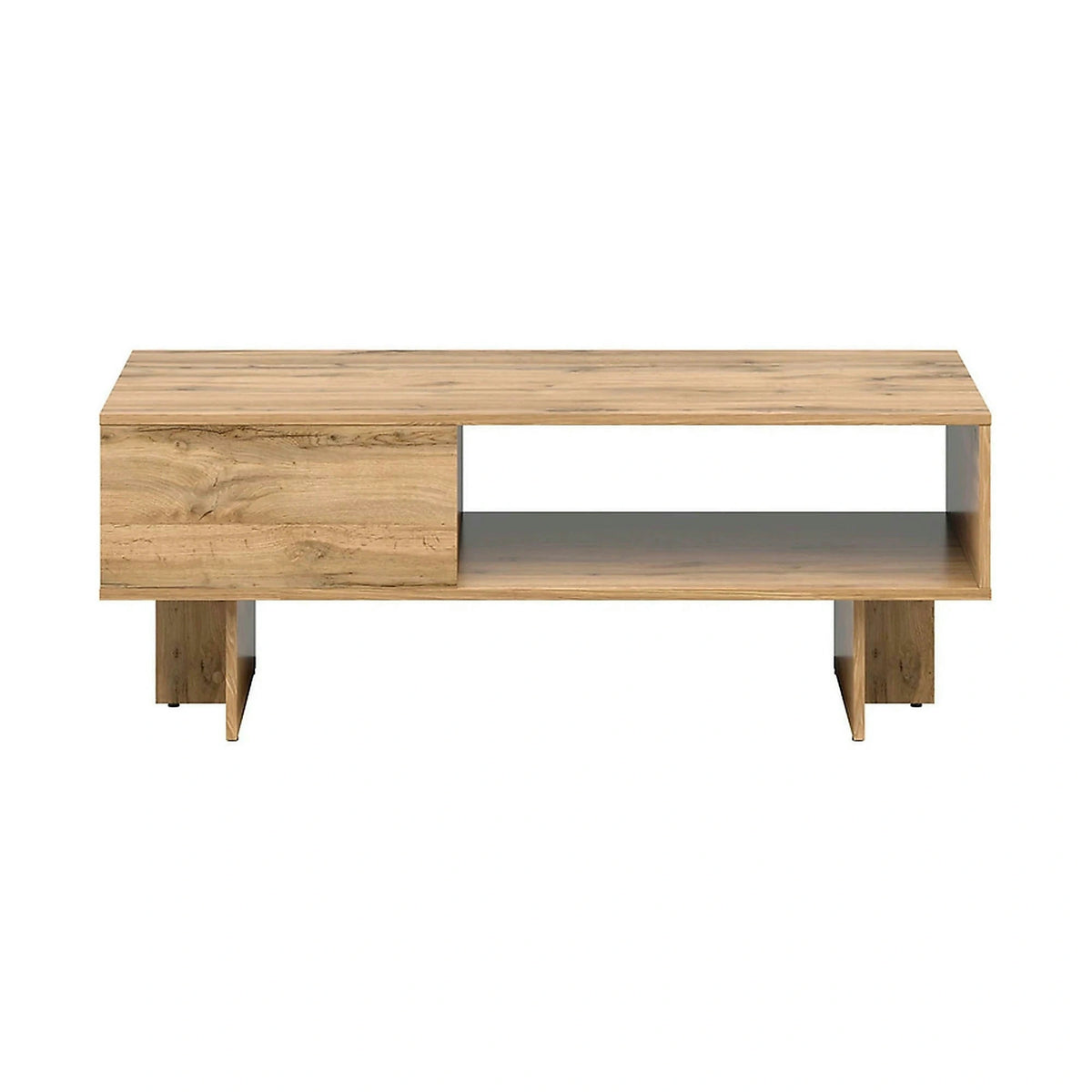 Masuta cafea ZELE, stejar wotan, PAL laminat, 120x60x46 cm