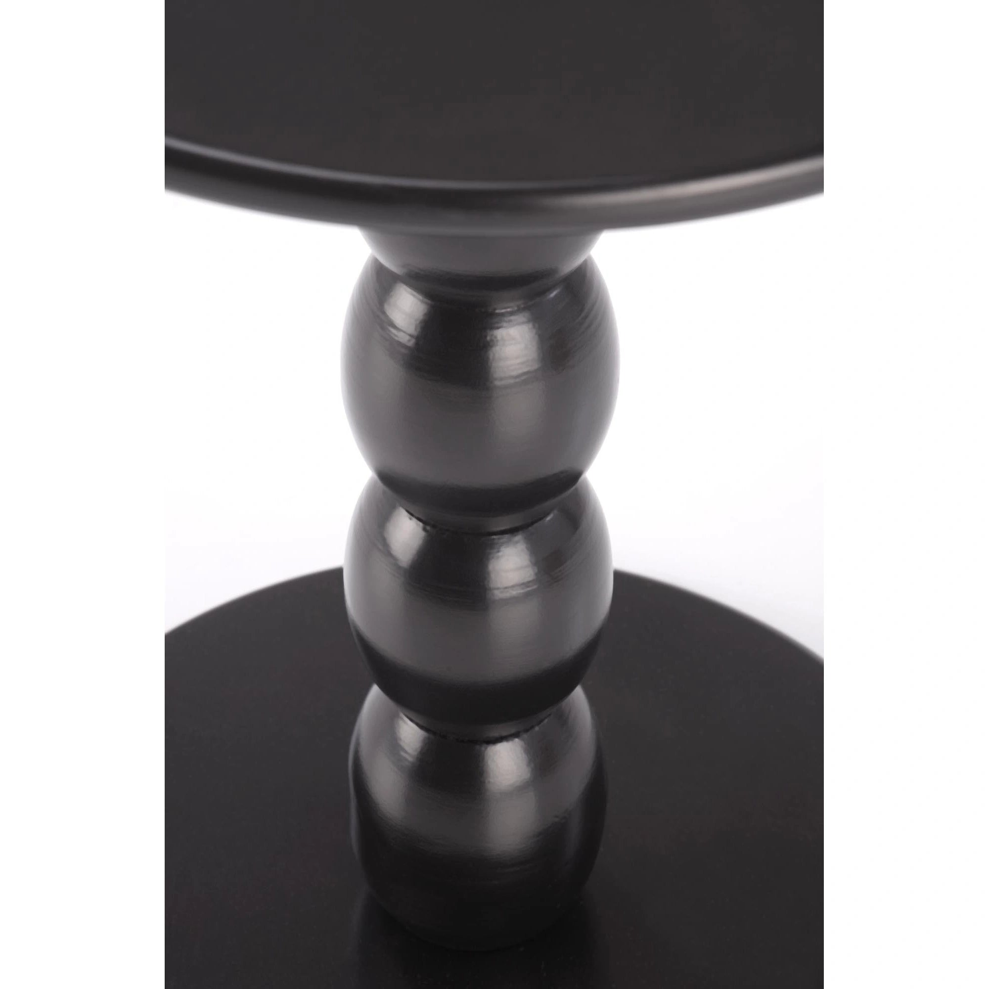 Masuta CIRILLA, negru, lemn, 40x40x47 cm