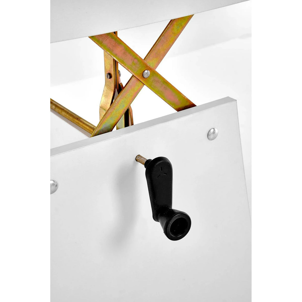 Masuta de cafea extensibila ERIKA, alb, PAL laminat, 120/160x70x61/72 cm
