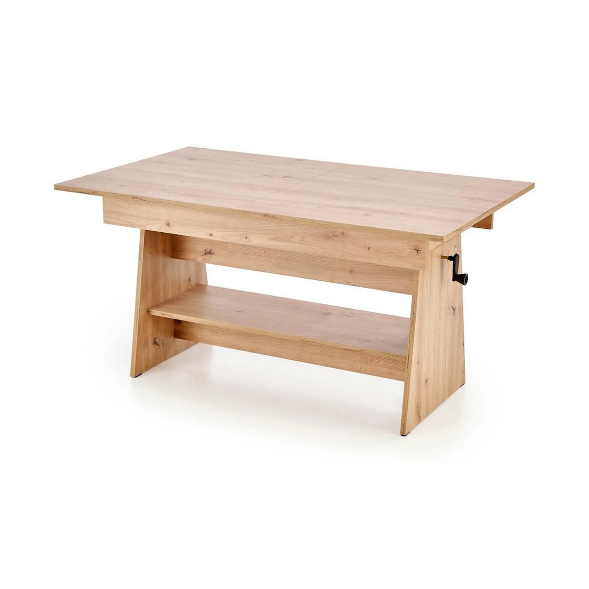 Masuta de cafea extensibila ERIKA, stejar artisan, PAL laminat, 120/160x70x61/72 cm