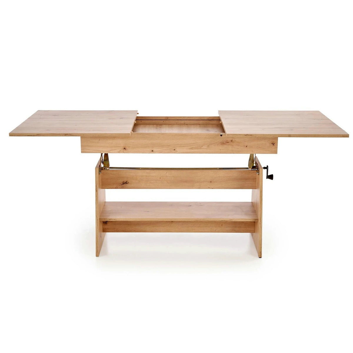 Masuta de cafea extensibila ERIKA, stejar artisan, PAL laminat, 120/160x70x61/72 cm