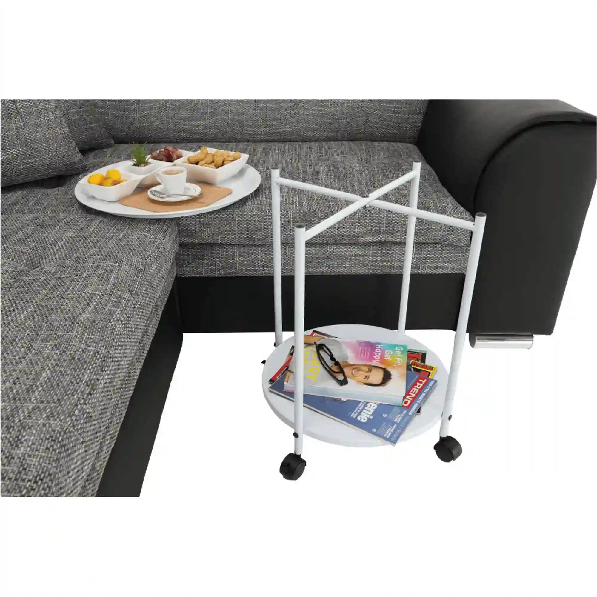 Masuta DERIN, alb, 44x44x53 cm