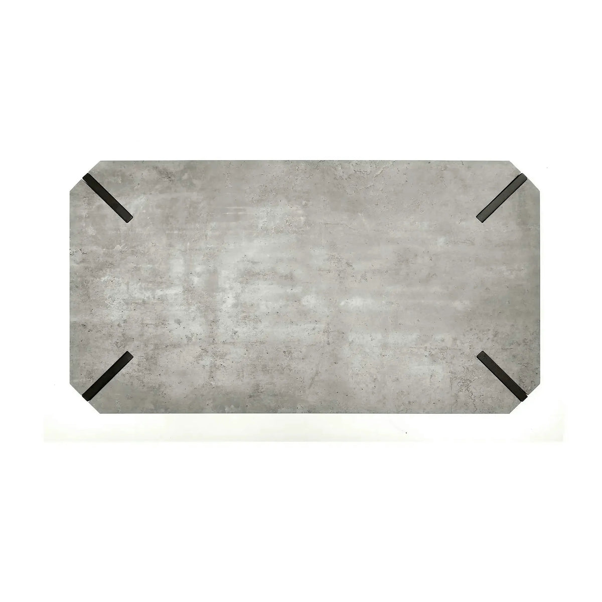 Masuta EMILY GREY, gri/negru, 110x60x42 cm