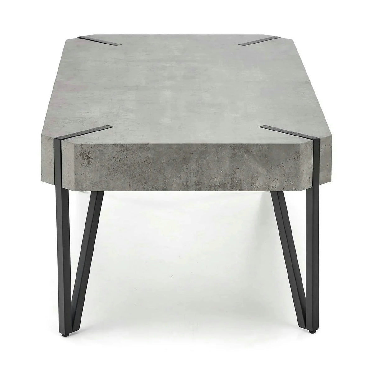 Masuta EMILY GREY, gri/negru, 110x60x42 cm
