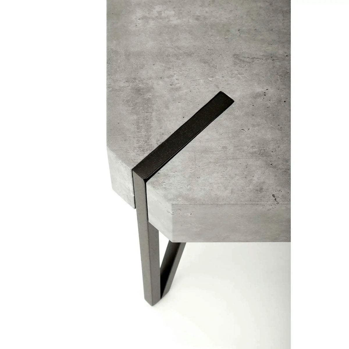 Masuta EMILY GREY, gri/negru, 110x60x42 cm