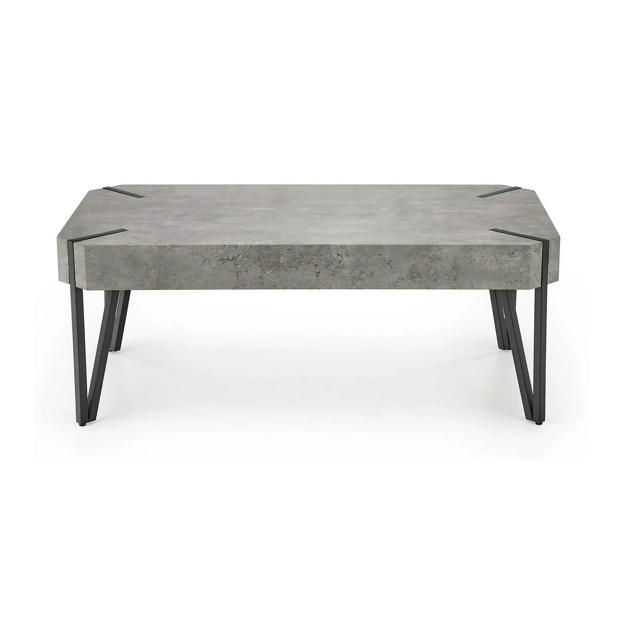 Masuta EMILY GREY, gri/negru, 110x60x42 cm