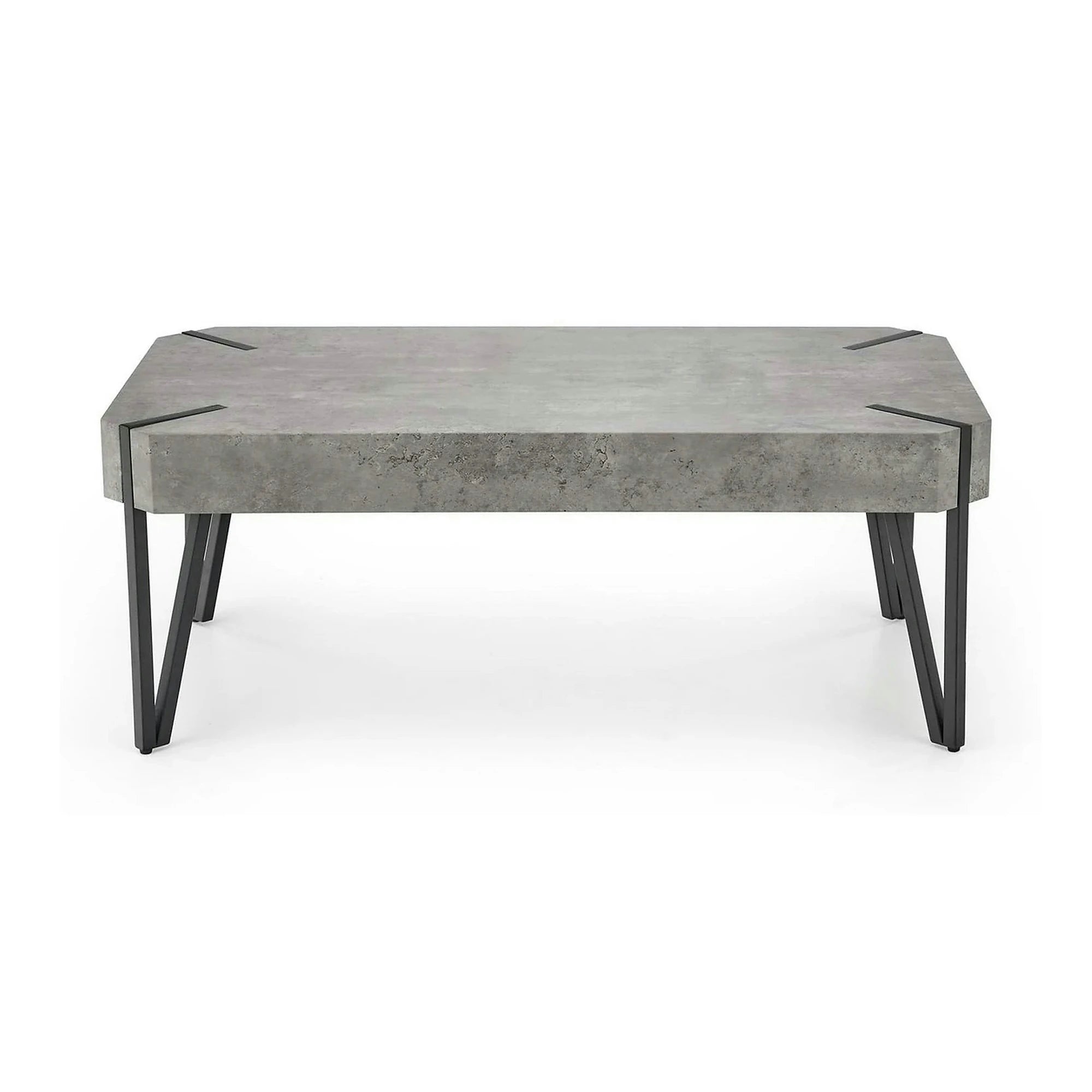 Masuta EMILY GREY, gri/negru, 110x60x42 cm
