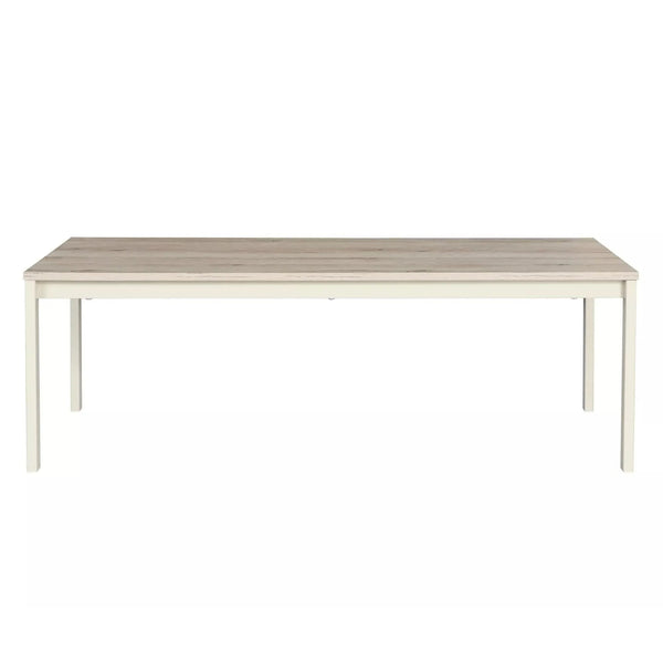 Masuta FROST L1, stejar alpin/alb, PAL/metal, 120x60x40 cm