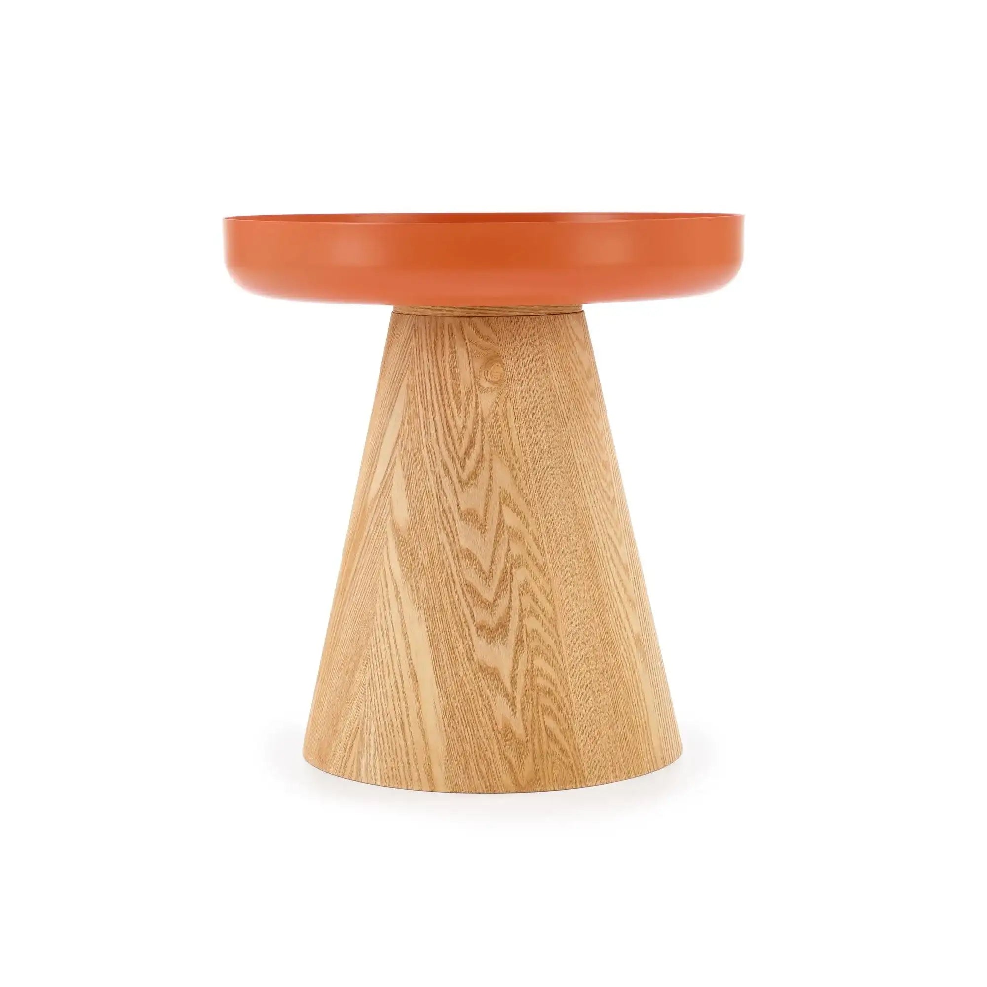 Masuta GINA, scortisoara/stejar, 40x42 cm