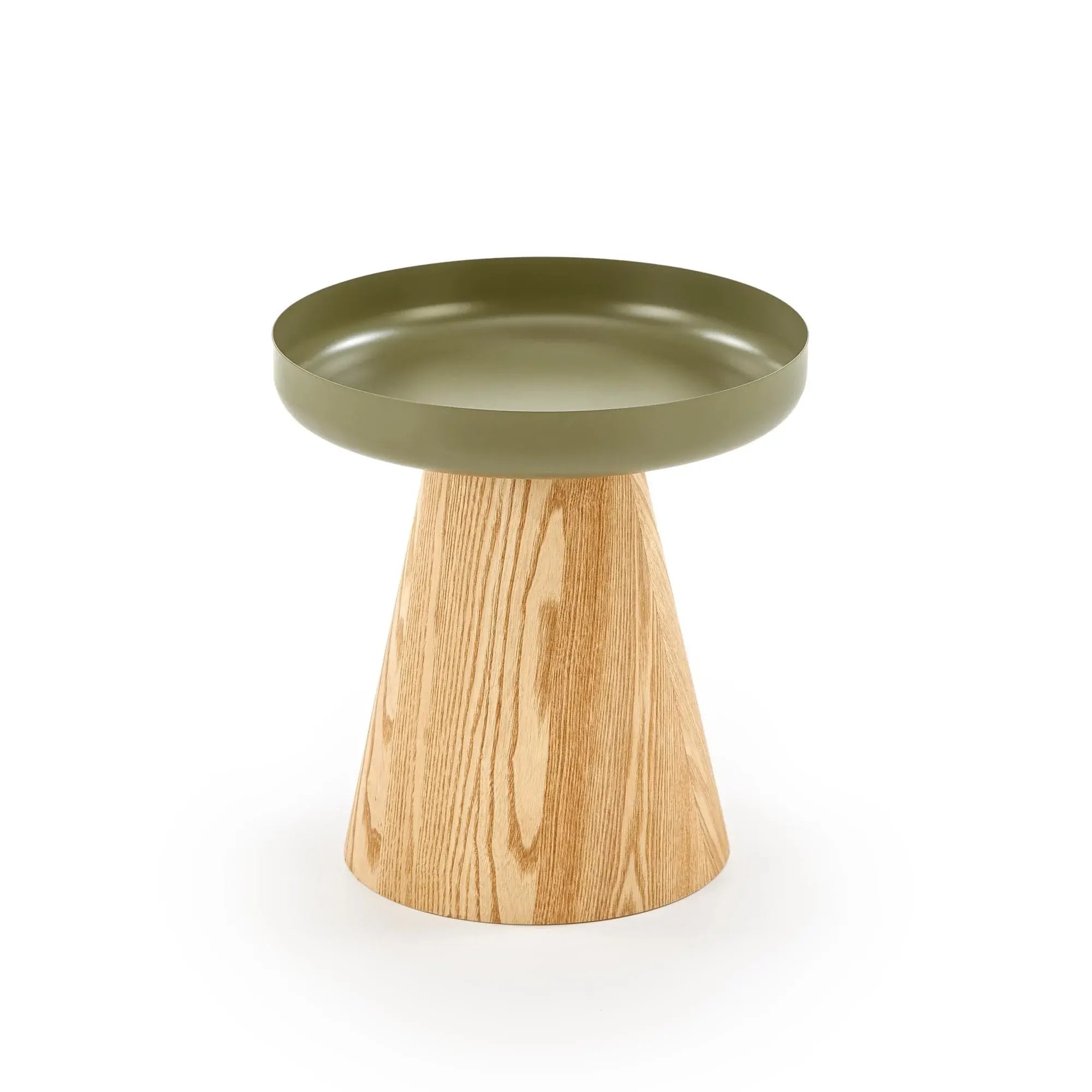 Masuta GINA, verde/stejar, 40x42 cm