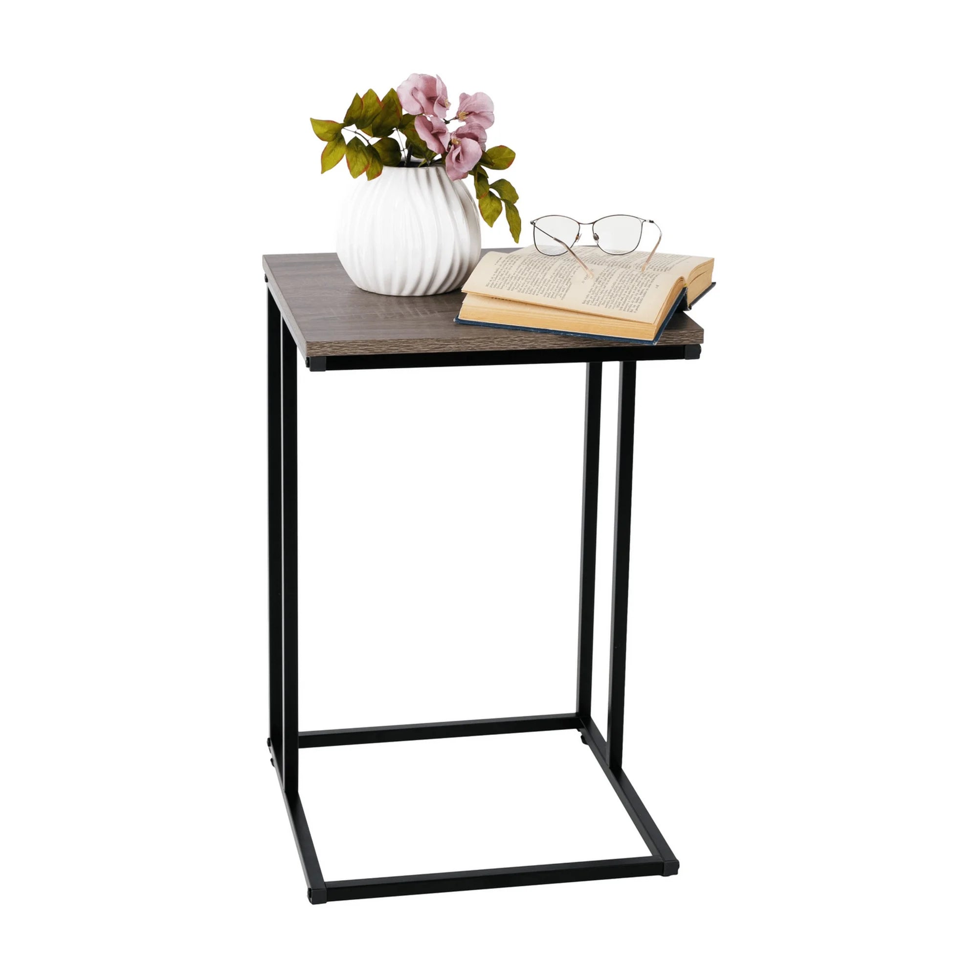 Masuta KALA, stejar/negru, 40x40x61 cm