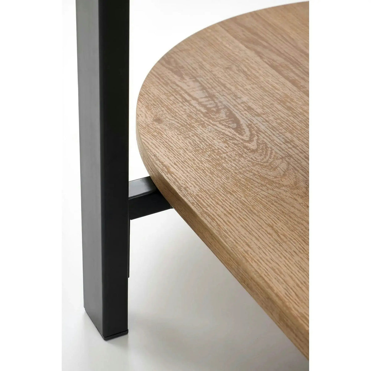 Masuta KAMALA, transparent/negru, 110x54x43 cm