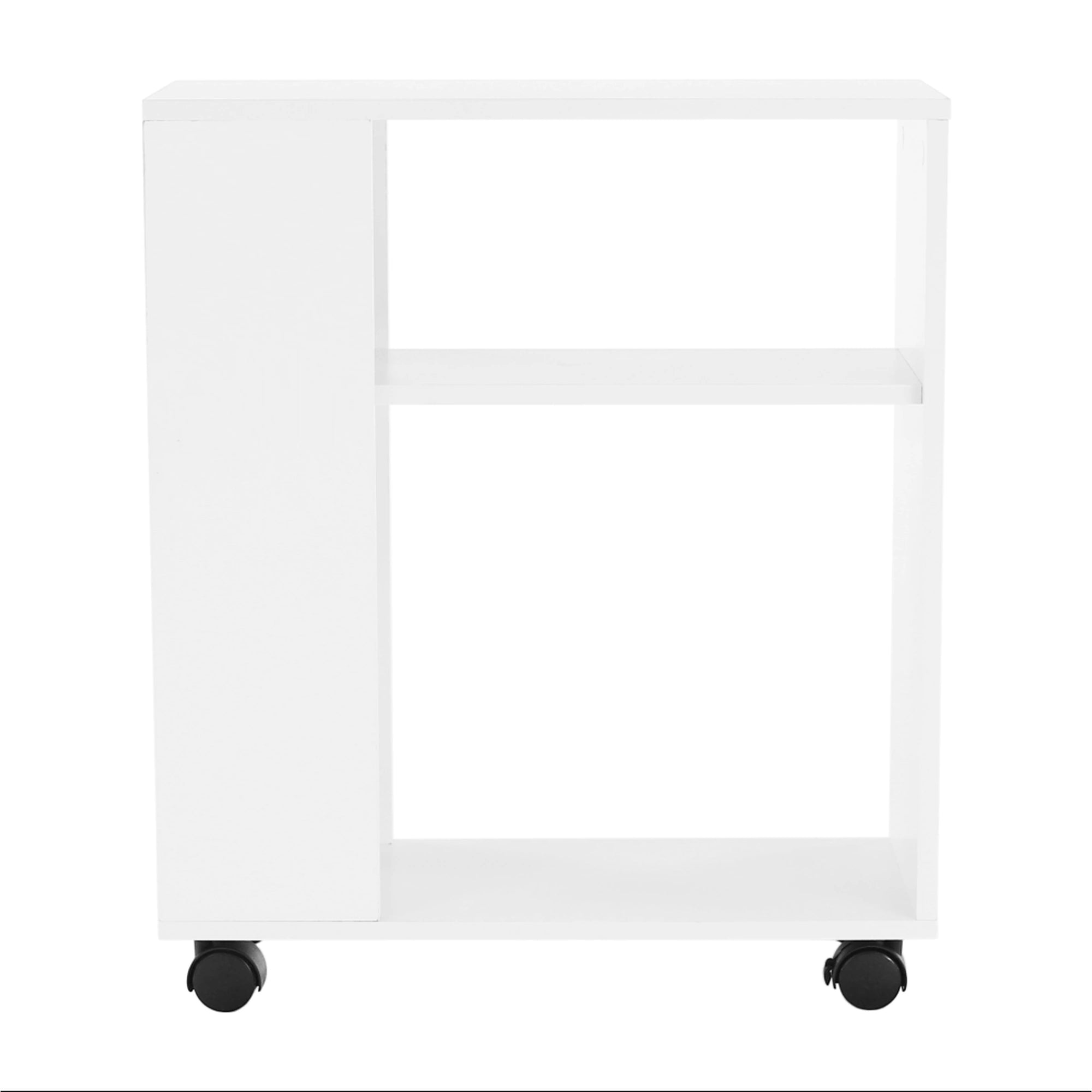 Masuta laterala ZOELA NEW, alb, PAL laminat, 60x24x70 cm