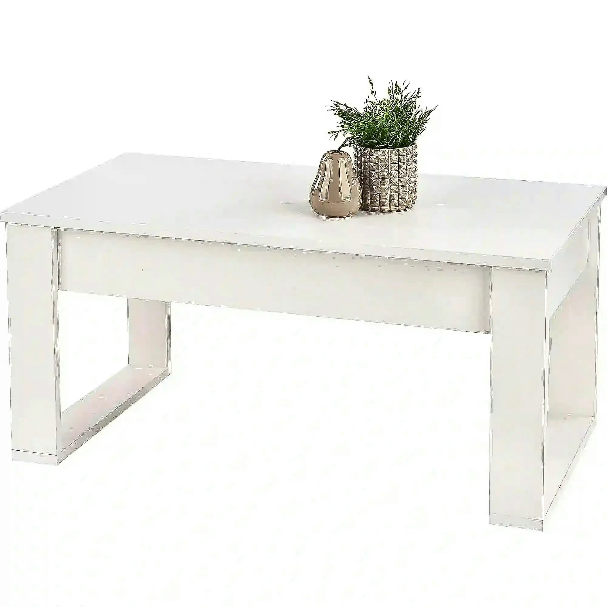 Masuta NEA, alb, PAL furniruit, 110x60x52 cm