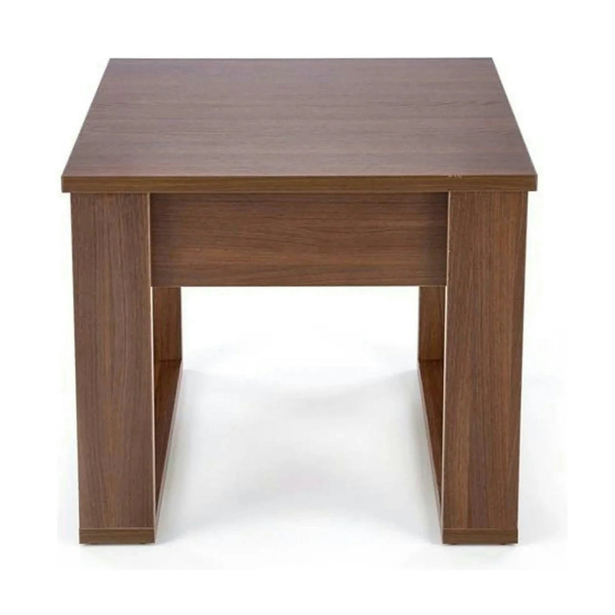 Masuta NEA KWADRAT, nuc inchis, PAL furniruit, 60x60x52 cm