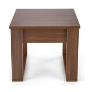 Masuta NEA KWADRAT, nuc inchis, PAL furniruit, 60x60x52 cm