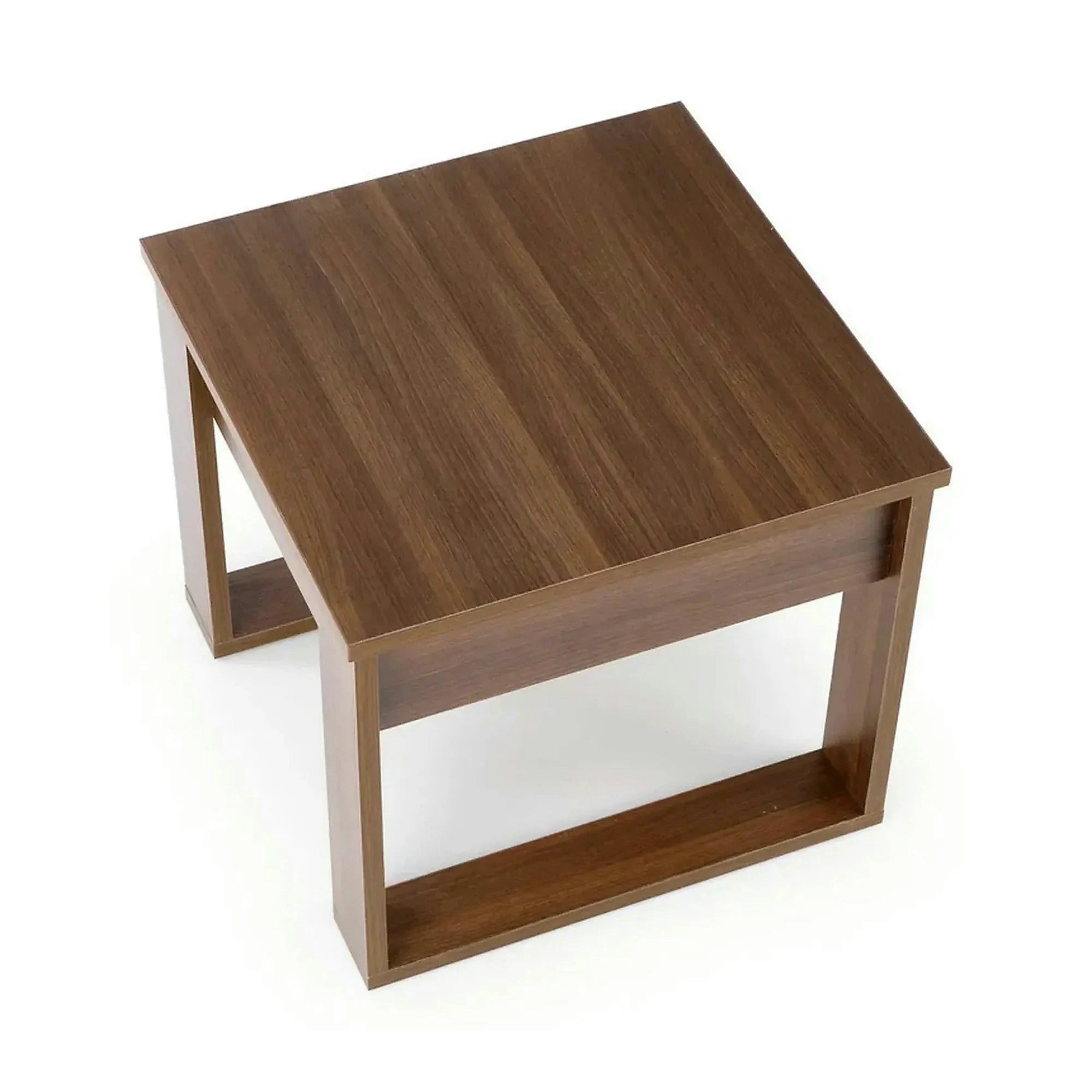 Masuta NEA KWADRAT, nuc inchis, PAL furniruit, 60x60x52 cm