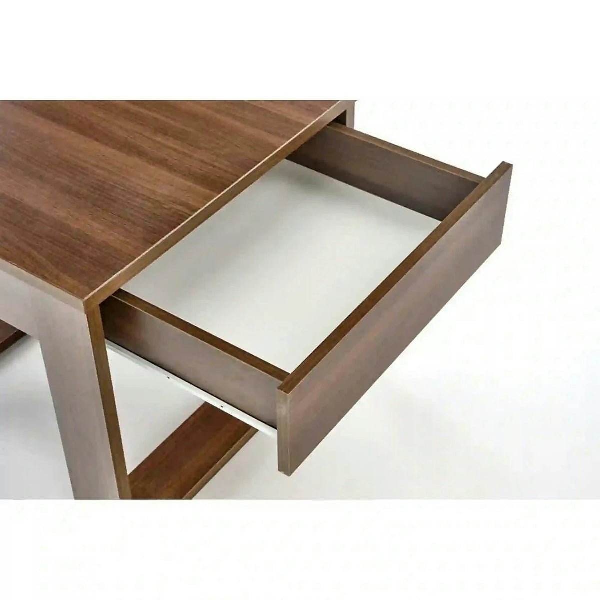 Masuta NEA KWADRAT, nuc inchis, PAL furniruit, 60x60x52 cm